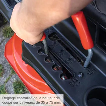 Tondeuse autoportée Rider thermique SCHEPPACH MR225-61, 224 cm³ l.61 cm