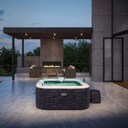 Spa gonflable Intex Pure Spa Ardoise 4 places