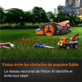 WORX LANDROID VISION vernetzter Mähroboter - Bis zu 800m² - WR208E (Kabellos)