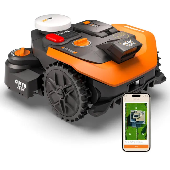 Kabelloser Mähroboter WORX VISION CLOUD 2WD - Bis zu 800m² - WR308E