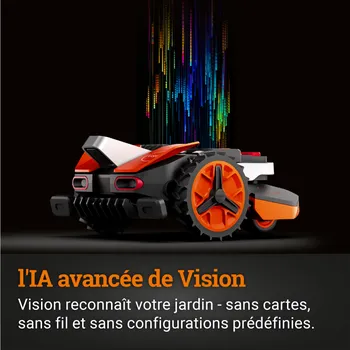 WORX LANDROID VISION vernetzter Mähroboter - Bis zu 800m² - WR208E (Kabellos)