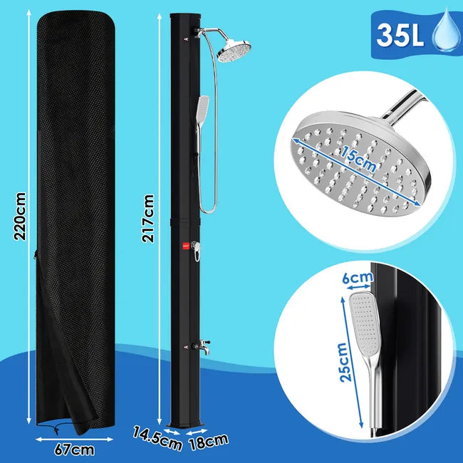 Douche Solaire 35L Avec housse de protection