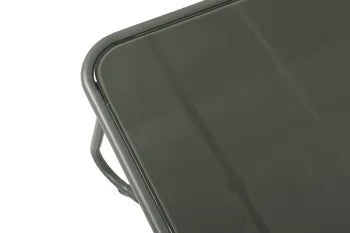 Cleo savannah green steel low garden lounge, 4 people