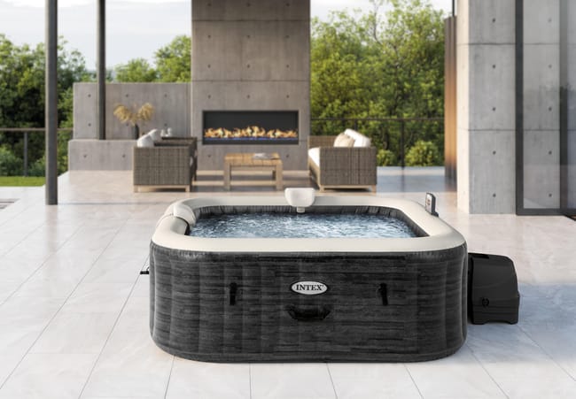 Pure Spa gonflable INTEX Ardoise, carré, 6 places
