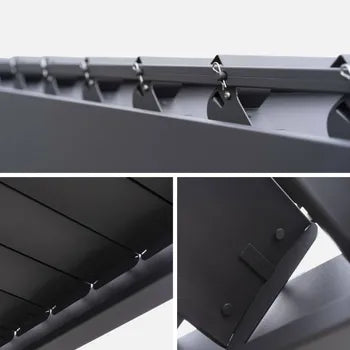 Pergola bioclimatique – Triomphe – 3x6m. aluminium. à lames orientables TRIOMPHE 6X3M