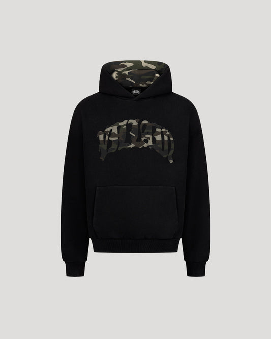 CAMO HOODIE BLACK