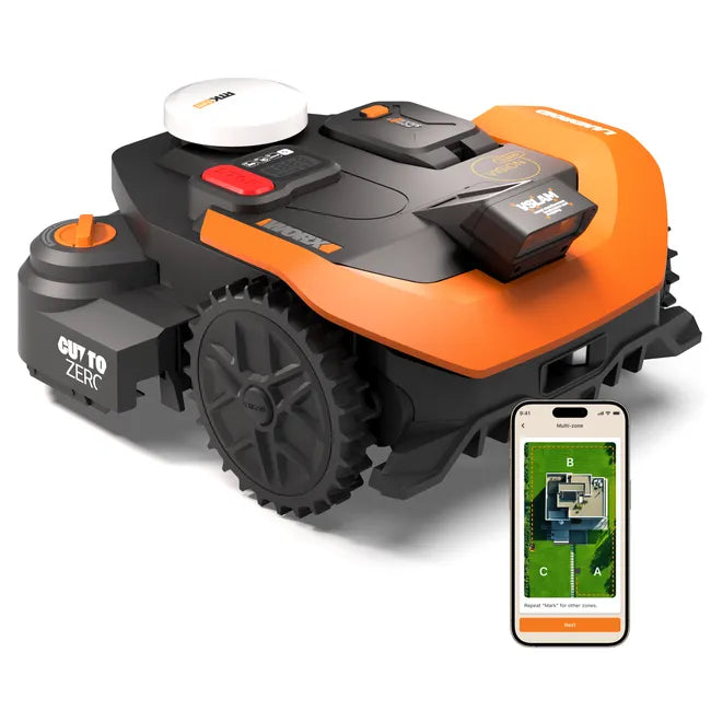 Robot tondeuse connecté WORX VISION CLOUD 2WD - Jusqu'à 3000m² - WR330E