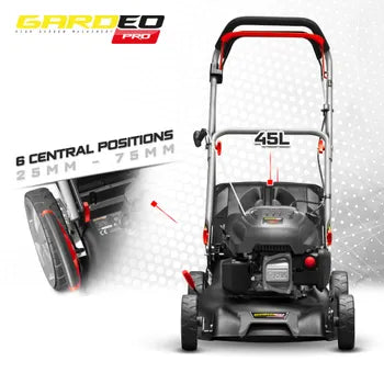 Tondeuse thermique autotractée Pro 144.3cc - 42cm avec 2 lames et fonction mulching