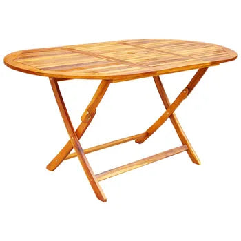 Ensemble à manger de jardin pliable 9 pcs bois d acacia solide