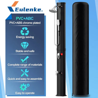 Douche solaire 60L avec couvercle de protection