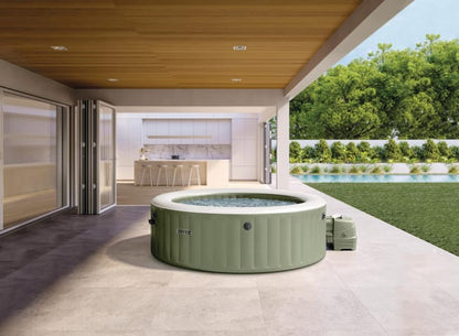 Pure Spa gonflable INTEX Olive rond, 6 places