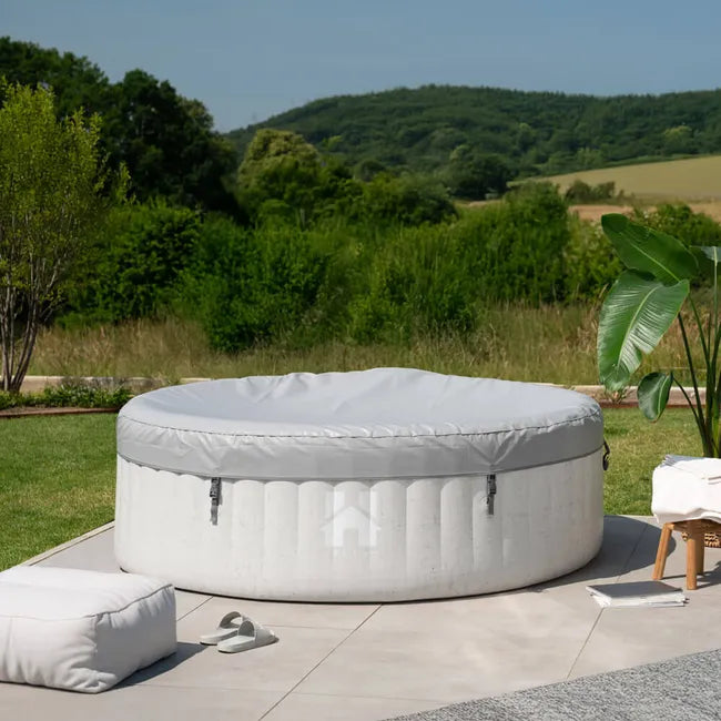 HOME DELUXE - Jacuzzi d'extérieur - SPLASH + coussins, porte-boissons et pare-soleil