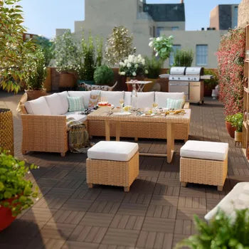 Gartenlounge aus Kunstharz Medena NATERIAL, 7 Personen