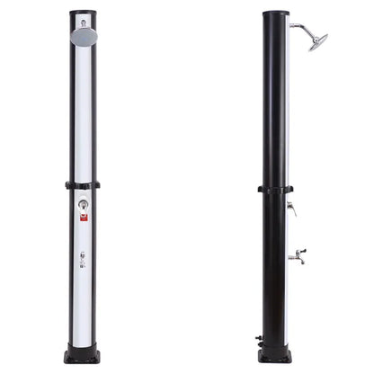 Douche solaire FIDGI noir et argent 35L