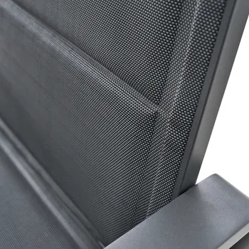 Aramis Outdoor Lounge Set in Grey Aluminium/Textilene, 4-Seater