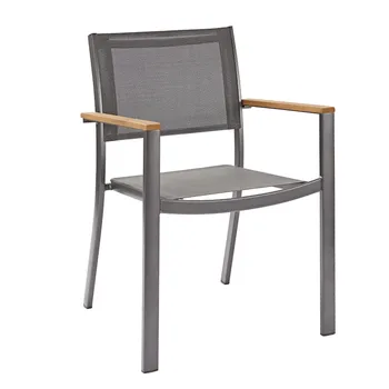 NATERIAL Oris Butterfly 6-Seater Anthracite Grey Aluminium Garden Lounge Set