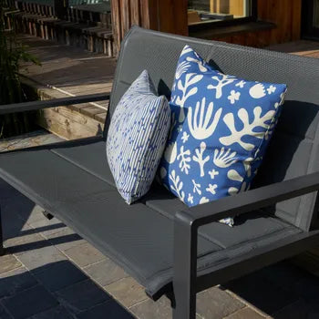 Aramis Outdoor Lounge Set in Grey Aluminium/Textilene, 4-Seater